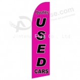Bandera publicitaria personalizada de autos usados ​​adversiting
