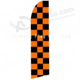 Double-Side printing fly feather flag banner with cross base with your logo