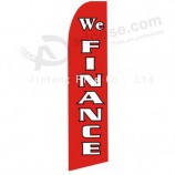 Benutzerdefinierte Logo gedruckt Swooper Flag Banner mit günstigen Preis