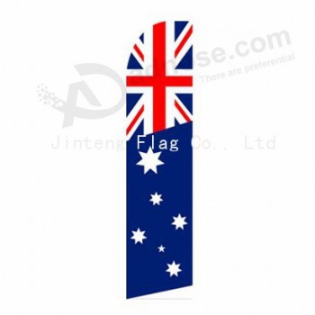 Cheap custom printed flying feather flag with your logo