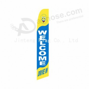 China manufacturer wholesale feather flag for advertising with your logo