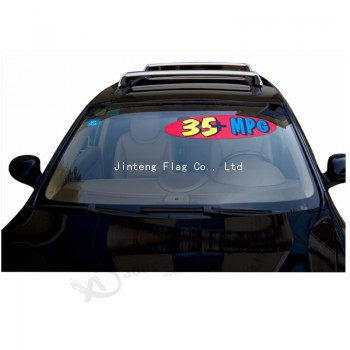 Factory custom wholesale windshield banner decals with high quality and any size
