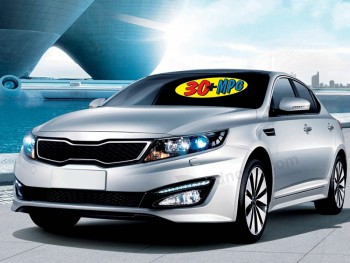 Custom vinyl static clings for cars with high quality and any size