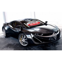 Windshield banners graphics with high quality and any size
