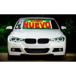 Factory wholesale custom Windowshield banner nuevo with high quality and any size
