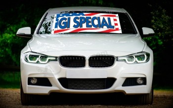 Custom print windshield banner GI with high quality and any size