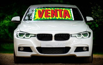 Windshield banners and decals with high quality and any size