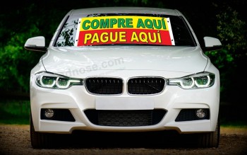 Factory wholesale custom corvette windshield banners with high quality and any size