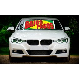 Factory wholesale custom car windshield banners with high quality and any size