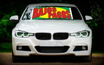Factory wholesale custom car windshield banners with high quality and any size