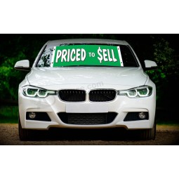 Factory wholesale custom car windshield banners with high quality and any size