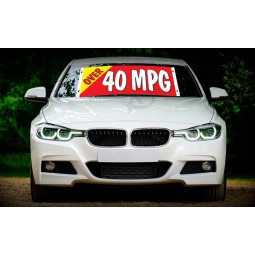 Factory wholesale  custom vinyl windshield banners with high quality and any size