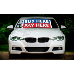 Factory wholesale custom windshield banners and stickers with high quality and any size