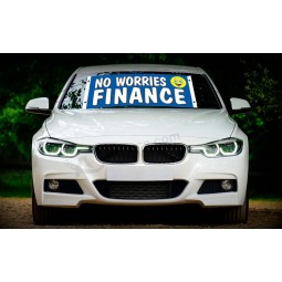 Factory wholesale custom corvette windshield banners with high quality and any size
