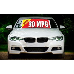 Factory wholesale custom Windowshield banner 30MPG with high quality and any size