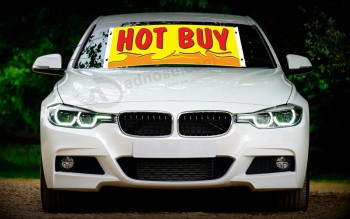 Factory custom windshield banners for cars with high quality and any size