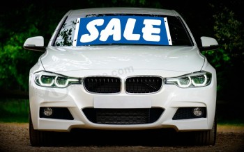 Factory wholesale custom windshield banners and decals with high quality and any size