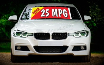 Factory wholesale custom car windshield banners with high quality and any size