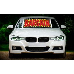 Factory wholesale custom vinyl windshield banners with high quality and any size
