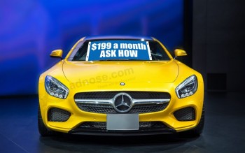 Factory custom reflective windshield banners for cars 199 with high quality and any size