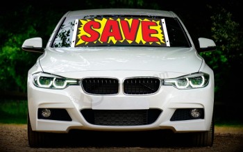 Factory wholesale custom windshield banners and decals save with high quality and any size