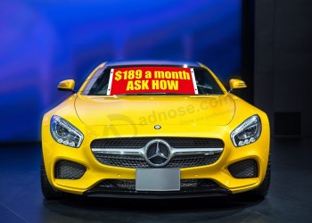 Factory wholesale custom high-end auto windshield banners 189a with high quality and any size