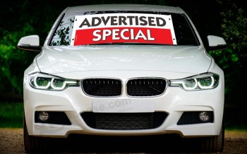 Factory wholesale custom windshield banners for cars with high quality and any size
