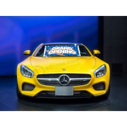Custom auto windshield banners with high quality and any size