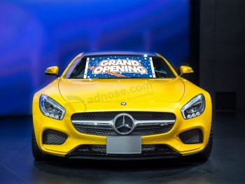 Custom auto windshield banners with high quality and any size