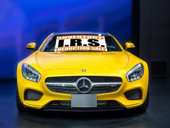 Windshield banners and decals IRS with high quality and any size