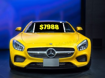 Factory wholesale custom windshield banners for cars 7988 with high quality and any size