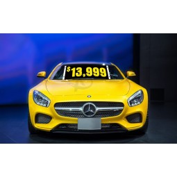 Custom windshield banners and decals with high quality and any size