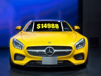 Factory wholesale custom windshield banners Benz 14988 with high quality and any size