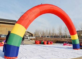 Arche gonflable faite sur commande d'arc-en-ciel rouge d'usine