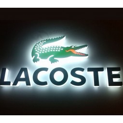 Populares letras de acrílico luminoso tienda muestra abierta, máquina de corte por láser grabado tablero de la muestra para sh