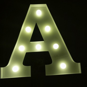 5 長年の保証大きな3D文字の屋外/輝くアルファベット記号