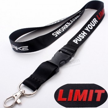 Customized Printed Polyester Jewelry personalized Lanyard with Logo for badge holders