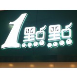 Veranderlijk reclame acryl opknoping neon lichtgevende letterteken buiten, nieuwste lightbox brief, warm