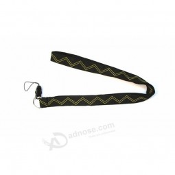 China Großhandel hohe Qualität niedrigen Preis benutzerdefinierte Logo gewebt personalisierte Lanyard Halsband für Abzeichen Halter