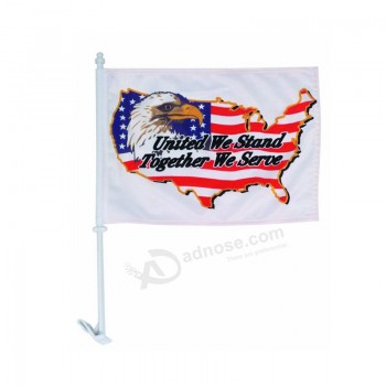 Aangepaste goedkope cf016 polyester autoraam vlag.