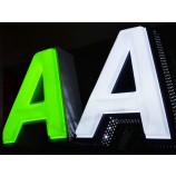 Outdoor waterdicht gestanst gat geleid lichtgevende teken 3d kanaal brief