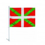 Bandera de encargo barata del coche de la ventana colgante del poliéster de la fuente de la fábrica cf023