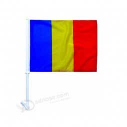 High Quality Polyester CF020  Window Car Flag with your logo