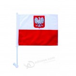 Cheap factory supply CF021 polyester hanging window custom car flag with your logo