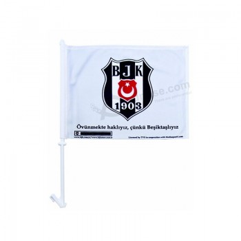 Cheap factory supply CF064 polyester hanging window custom car flag with your logo