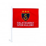 Bandera de encargo barata del coche de la ventana colgante del poliéster de la fuente de la fábrica cf073