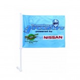 Usine pas cher approvisionnement cf078 polyester fenêtre drapeau de la voiture