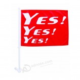 Custom cheap CF117 polyester car window flag with your logo