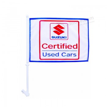 High Quality CF111 Polyester Window Car Flag with your logo
