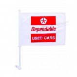 Benutzerdefinierte billige cf106 polyester autofenster flagge.